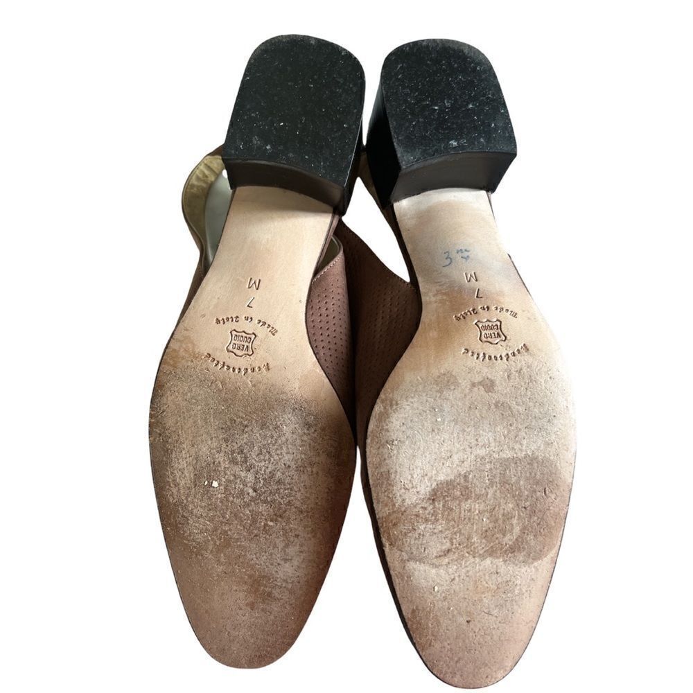 Talbots Tan Suede Rounded Toe Slingback Versatile shoes 7 - Picture 5 of 14